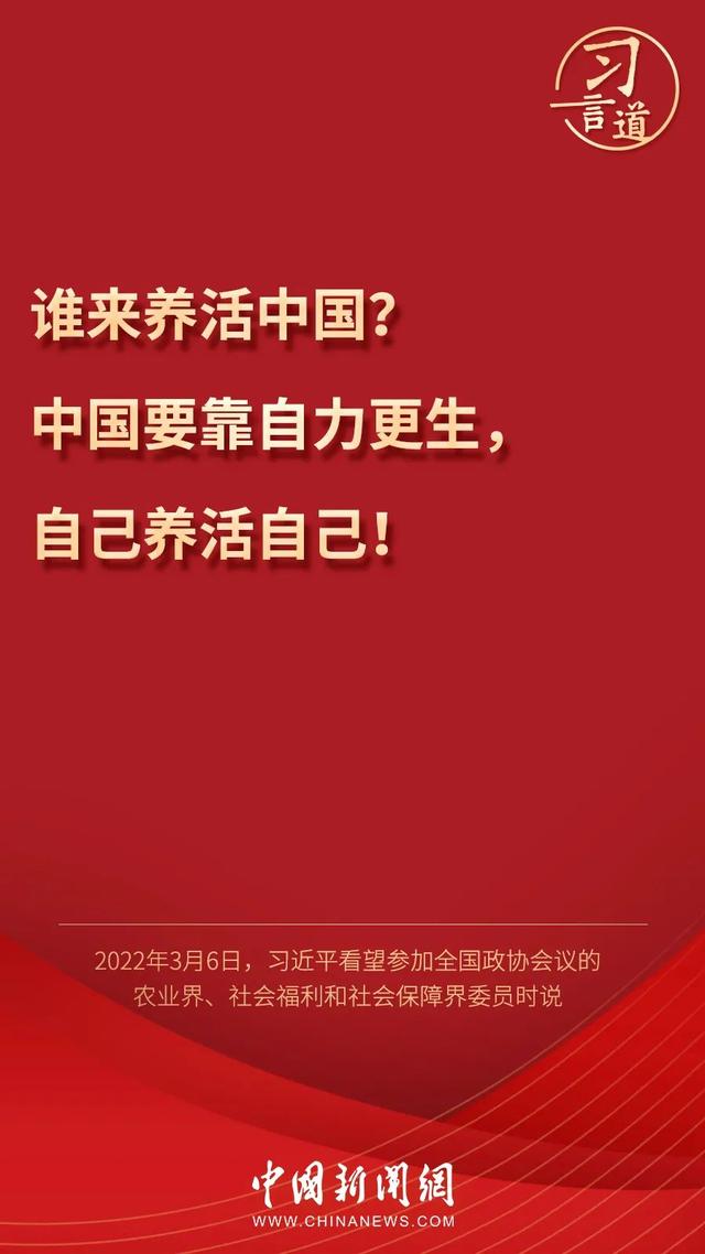 習(xí)言道丨習(xí)近平為何再答“誰來養(yǎng)活中國”？