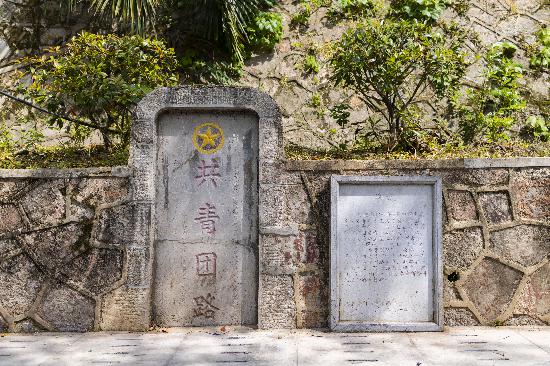 共青團(tuán)路石碑。   南報(bào)融媒體記者  丁劼攝
