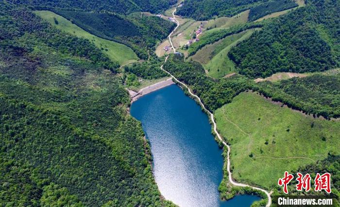 空中俯瞰北山村。洲湖鎮(zhèn)供圖