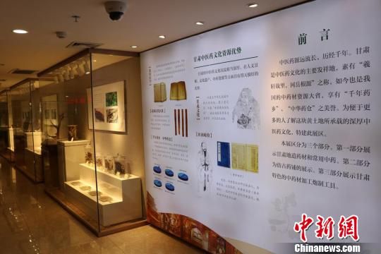 圖為甘肅中醫(yī)藥大學(xué)附屬醫(yī)院甘肅省道地藥材展區(qū)。甘肅中醫(yī)藥大學(xué)附屬醫(yī)院供圖