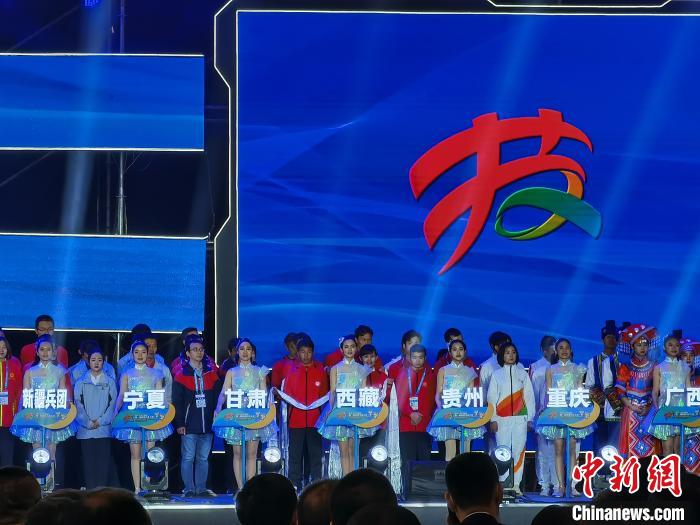 圖為西藏選手亮相第一屆全國技能大賽。　王敏 攝